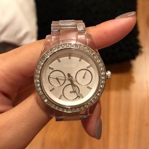 Fossil silver watch